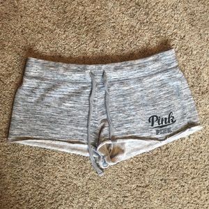 Gray PINK Sweat shorts